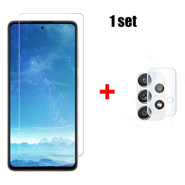 2-PACK Galaxy A52s 5G Skärmskydd + Kameralinsskydd HD 0,3mm