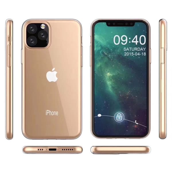 iPhone 11 - 1 Set Stötdämpande Silikonskal med Skärmskydd