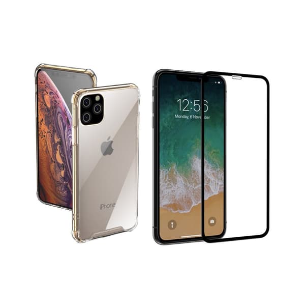 Stötdämpande Silikonskal med Skärmskydd iPhone 11