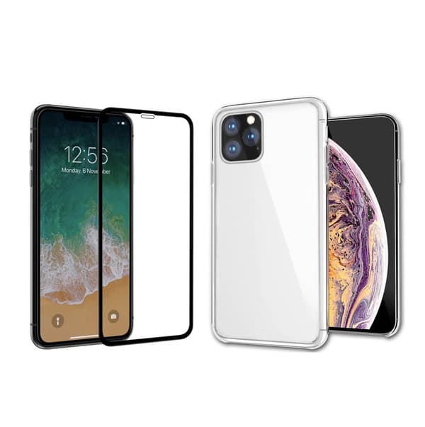 Stötdämpande Silikonskal med Skärmskydd iPhone 11