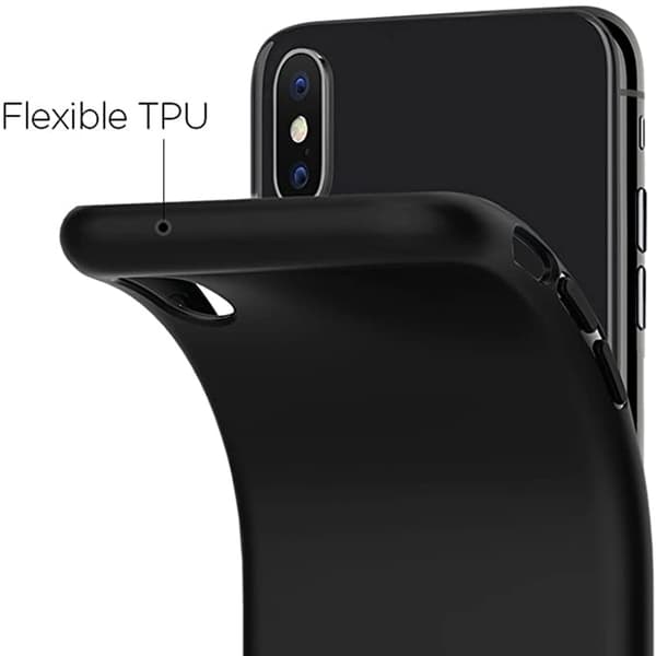 iPhone XS Max - 1 Set Mattbehandlat Skyddsskal med Skärmskydd