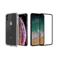 Miniatyrbild 1 av 11: iPhone XS Max - 1 Set Stötdämpande Silikonskal med Skärmskydd