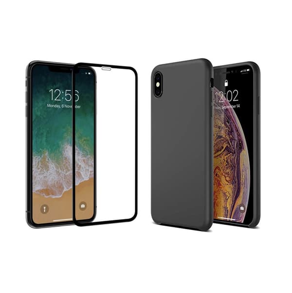 Mattbehandlat Skyddsskal med Skärmskydd iPhone XS Max