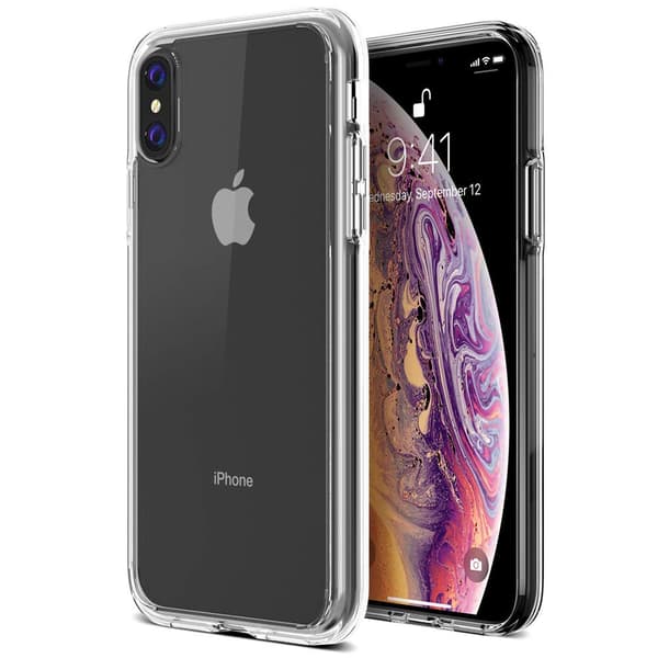Stötdämpande Silikonskal med Skärmskydd iPhone XS Max