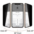 Miniatyrbild 5 av 11: 3-PACK iPhone 12 Pro Skärmskydd Anti-Spy HD 0,3mm