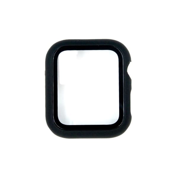 Heltäckande Skal Apple Watch 4 44mm - Härdat Glas Svart