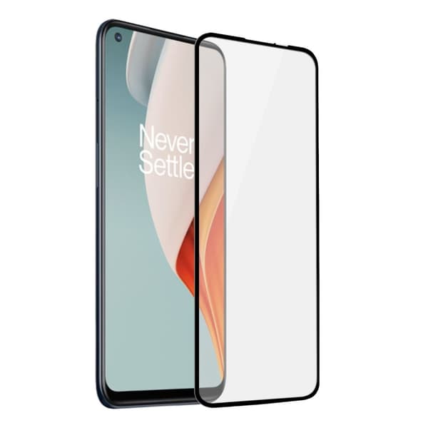 Skärmskydd OnePlus Nord N100 - 3D Härdat Glas Svart (miljö)