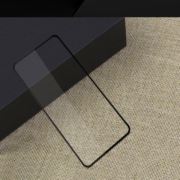 Skärmskydd Xiaomi Redmi Note 10 5G - 3D Härdat Glas Svart (miljö)
