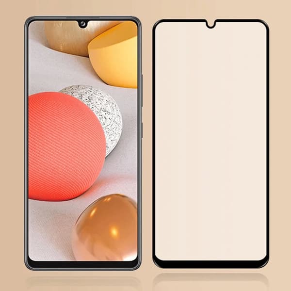 Skärmskydd Samsung A42 5G - 3D Härdat Glas Svart