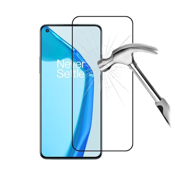 Skärmskydd OnePlus 9 - 3D Härdat Glas Svart