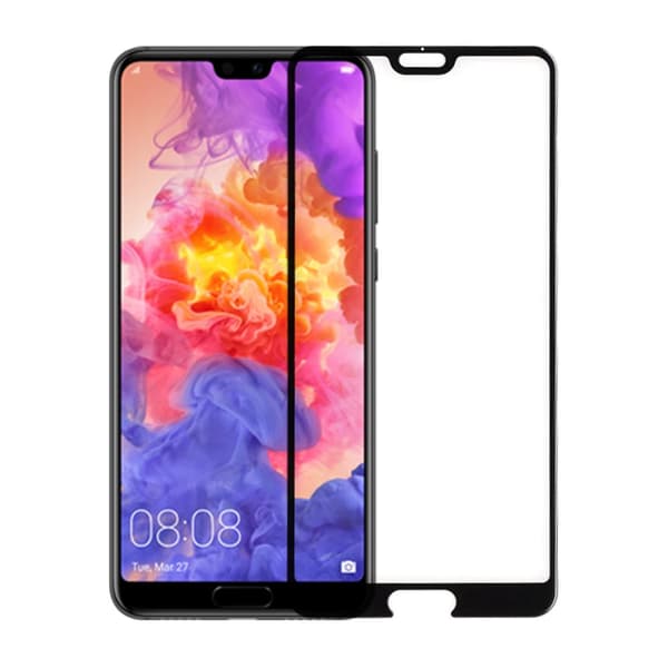 Skärmskydd Huawei P20 Pro - 3D Härdat Glas Svart (miljö)