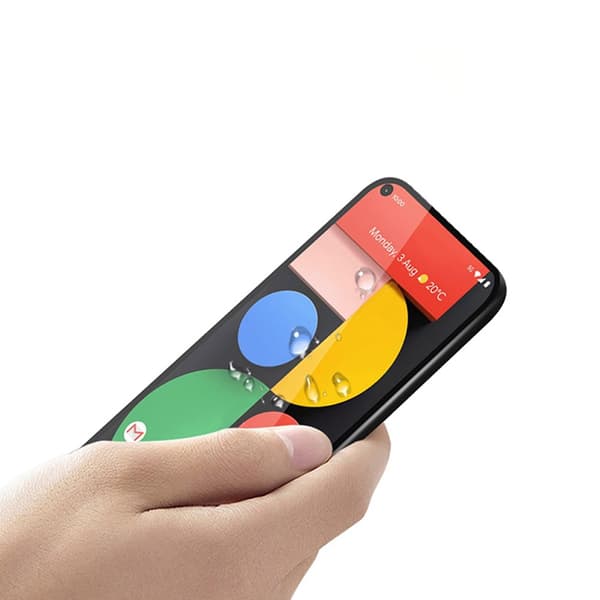 Skärmskydd Google Pixel 5 - 3D Härdat Glas Svart