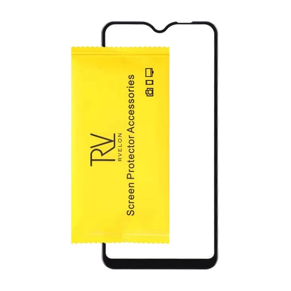 Skärmskydd Samsung Galaxy A20e - 3D Härdat Glas Svart (miljö)