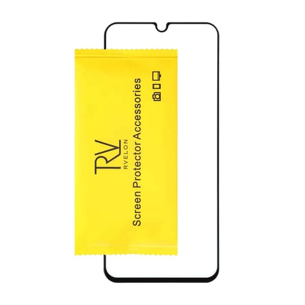 Skärmskydd Samsung Galaxy A22 5G - 3D Härdat Glas Svart (miljö)