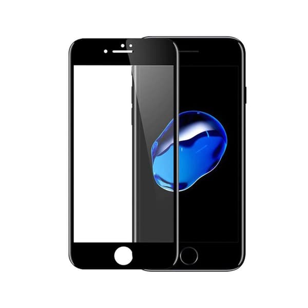 Skärmskydd Privacy iPhone 7/8/SE 2020 - 3D Härdat Glas Svart (miljö)