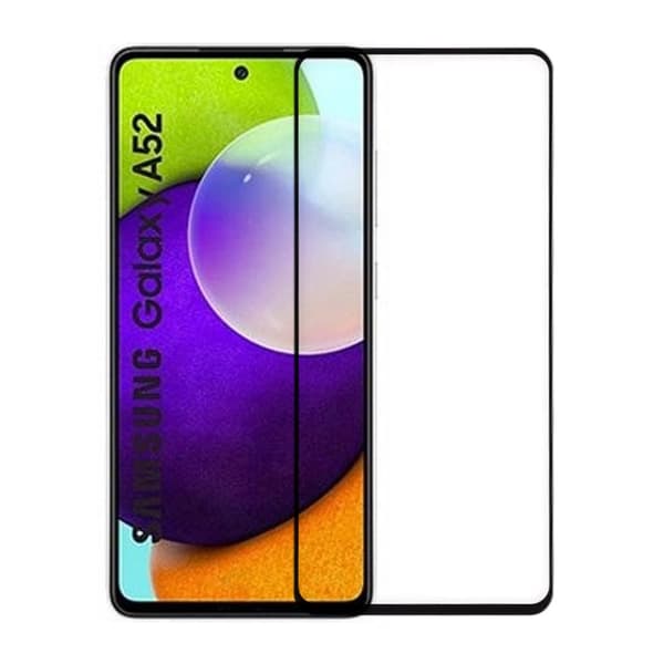 Skärmskydd Samsung A52 - 3D Härdat Glas Svart (miljö)