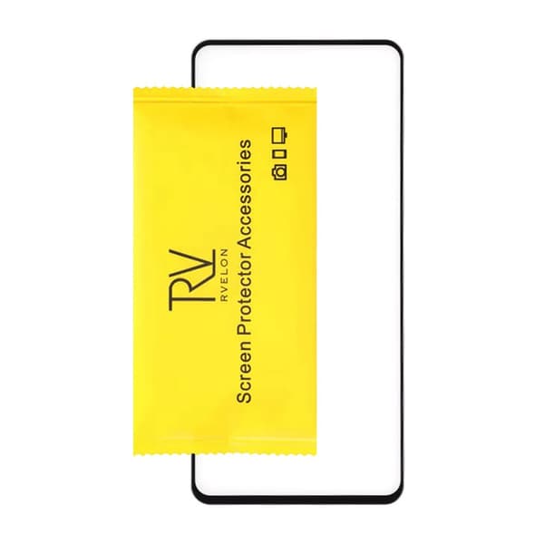 Skärmskydd Samsung A52 - 3D Härdat Glas Svart (miljö)