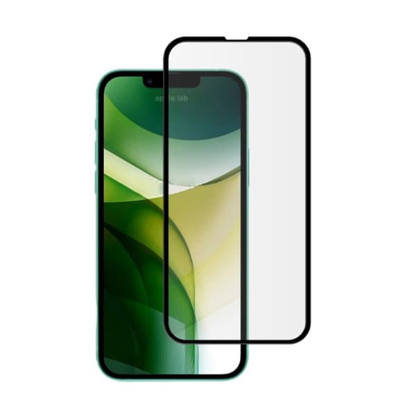 Skärmskydd iPhone 13/13 Pro/14/16e - 3D Härdat Glas Svart (miljö)