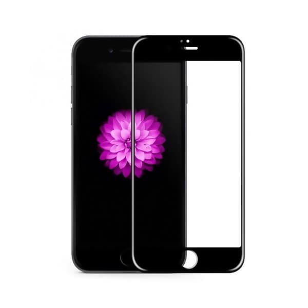 Skärmskydd iPhone 7/8 - 3D Härdat Glas Svart (miljö)