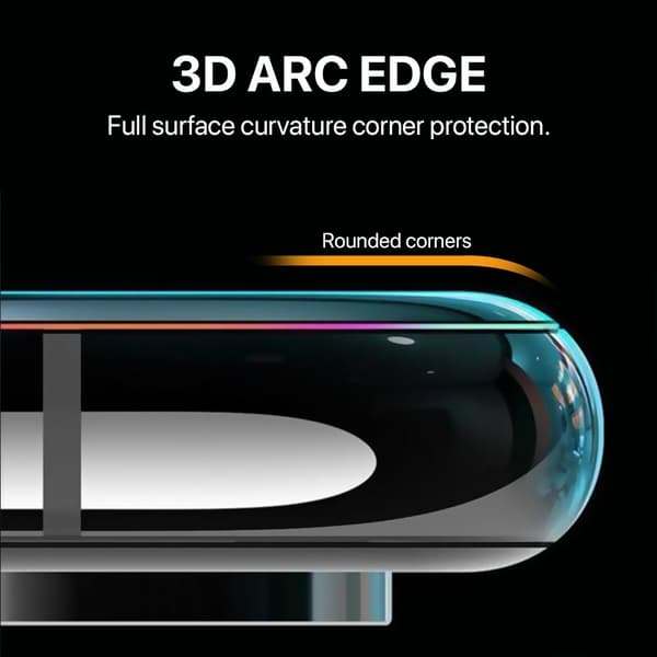 Skärmskydd iPhone 7/8 - 3D Härdat Glas Svart (miljö)