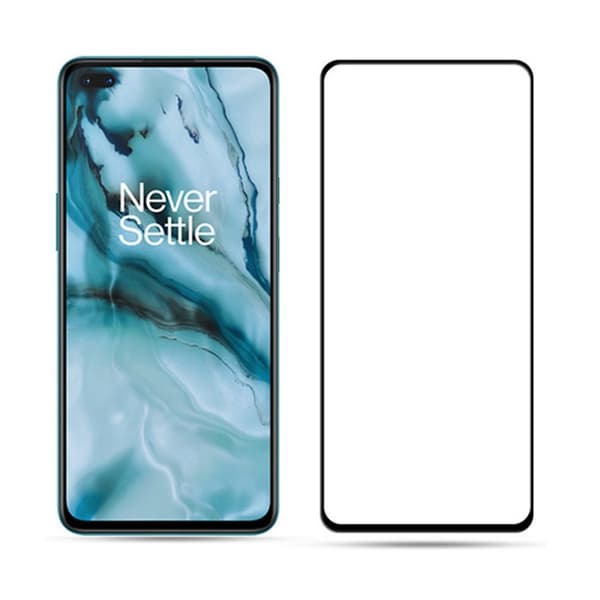 Skärmskydd OnePlus Nord N10 5G - 3D Härdat Glas Svart (miljö)