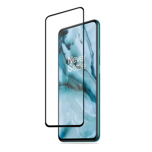 Skärmskydd OnePlus Nord N10 5G - 3D Härdat Glas Svart (miljö)
