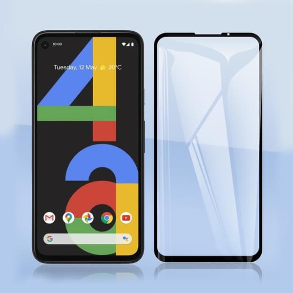 Skärmskydd Google Pixel 4A - 3D Härdat Glas Svart