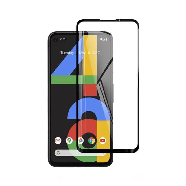 Skärmskydd Google Pixel 4A - 3D Härdat Glas Svart