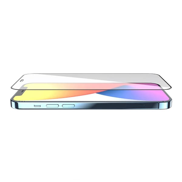 Skärmskydd iPhone 12 Pro Max - 3D Härdat Glas Svart (miljö)