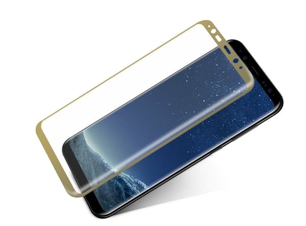 Skärmskydd Samsung S8 - Härdat Japan Glas (Guld)