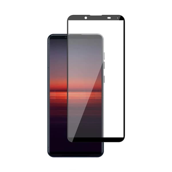 Skärmskydd Sony Xperia 5 II 5G - Härdat Glas Svart (miljö)