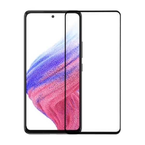 Skärmskydd Samsung A53 5G - 3D Härdat Glas Svart (miljö)