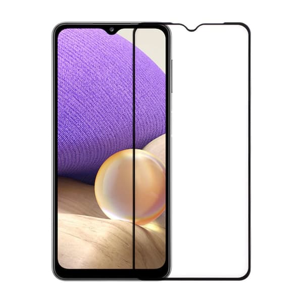 Skärmskydd Samsung Galaxy A32 5G - 3D Härdat Glas Svart (miljö)