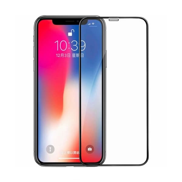 Skärmskydd iPhone 12/12 Pro - 3D Härdat Glas Svart