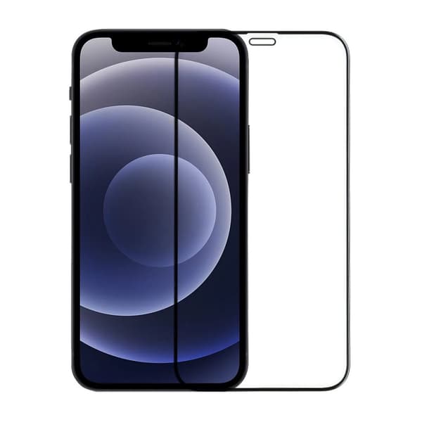 Skärmskydd iPhone 12 Mini - 3D Härdat Glas Svart (miljö)
