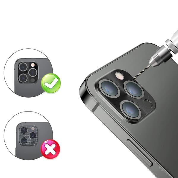 3-PACK iPhone 13 Pro Max Kameralinsskydd 2.5D HD-Clear 0,4mm