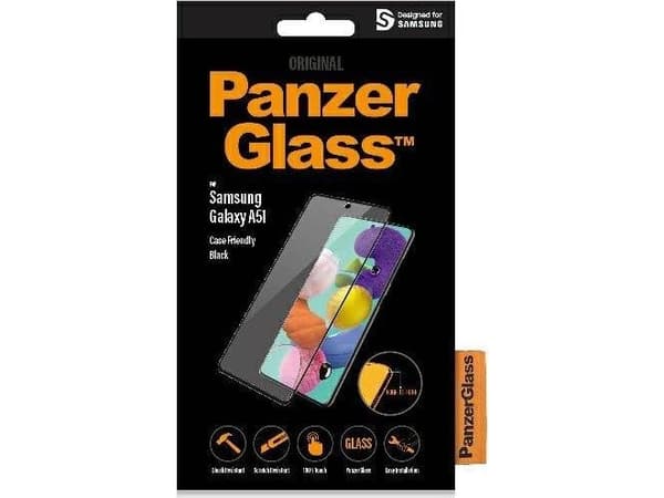 PanzerGlass PRO7216, Samsung, Samsung - Galaxy A51, Asennus kuivana, Naarmuuntumisenkestävä, Iskunkestävä, Läpinäkyvä, 1 kpl