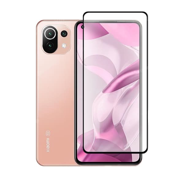 Skärmskydd Xiaomi 11 Lite/11 Lite 5G NE - 3D Härdat Glas Svart
