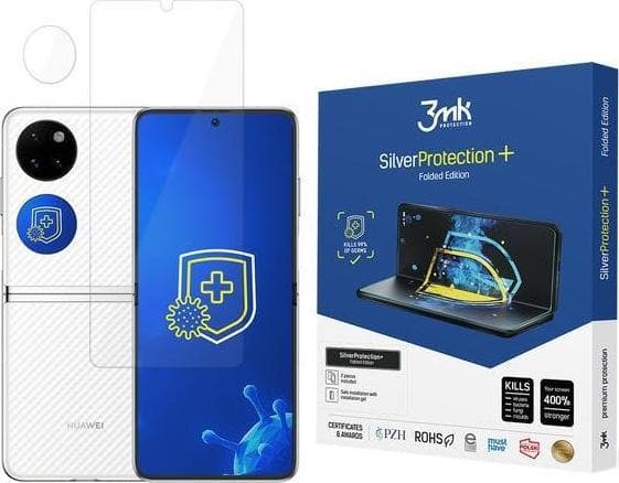 3MK Silver Protect+ Huawei P50 PocketFolded Edition Wet-Install Antimicrobial Film