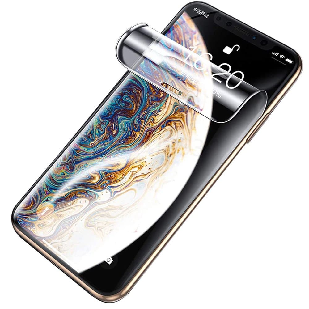 2-PACK iPhone XS Max Hydrogel Skärmskydd HD 0,2mm