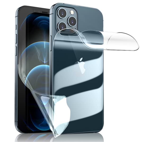 2-PACK iPhone 12 Hydrogel Skärmskydd Fram- & Baksida HD 0,2mm