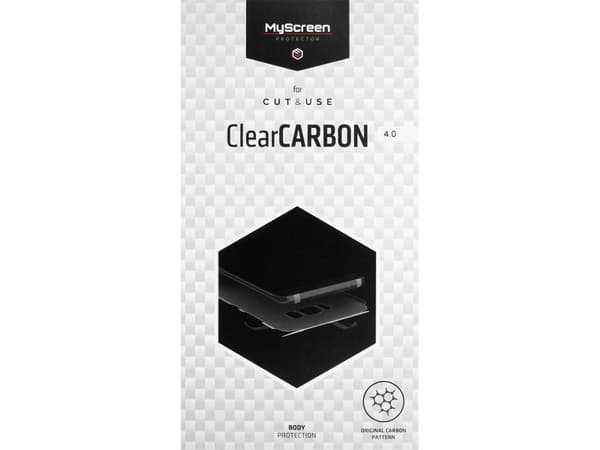 MS CUT&amp;USE film antiCRASH clearCARBON 4.0 6.5" Myynti 10 kpl:n pakkauksissa hinta per 1 kpl