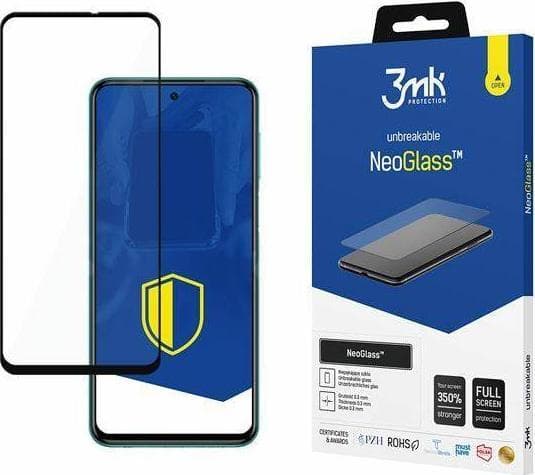 3MK NeoGlass Xiaomi Redmi Note 9 Pro 5G svart/svart