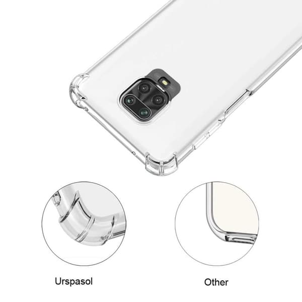 Stöttåligt Mobilskal Redmi Note 9 Pro - Transparent