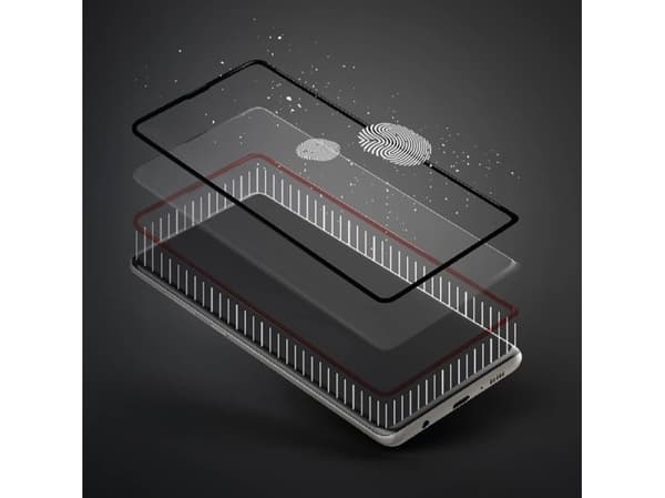 MyScreen Protector Realme C21Y - Herdet glass for lett avrundede skjermer DIAMOND GLASS LITE kant FULLLIM