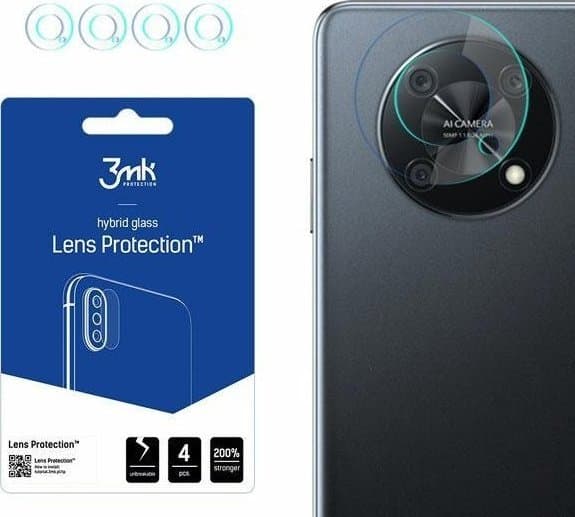 3MK Hybridglas för kameralins 3MK Linsskydd Huawei Nova Y90 [4 PACK]