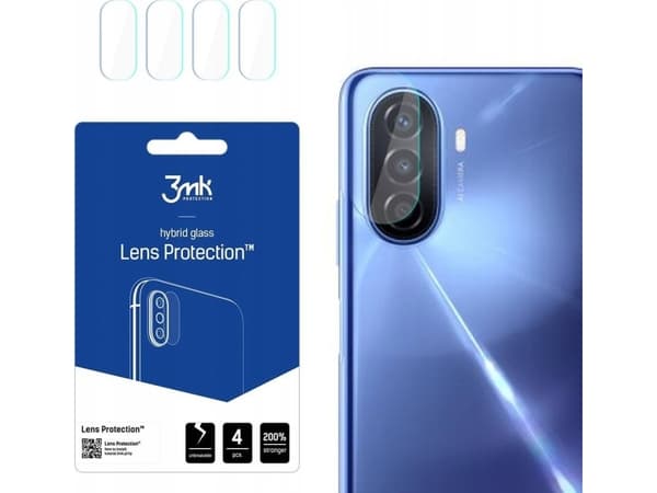 3MK Hybridglass for kameralinse 3MK Lens Protection Huawei Nova Y70 [4 PACK]