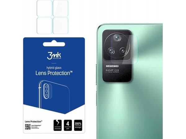 3MK Hybridglas för kameraobjektiv 3MK Objektivskydd POCO F4 5G [4 PACK]