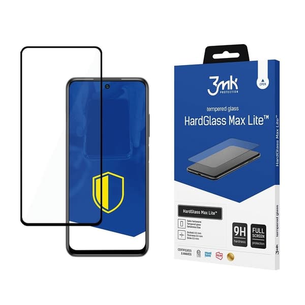 3MK Xiaomi Redmi Note 10/10S Härdat Glas Skärmskydd Max Lite - Svart