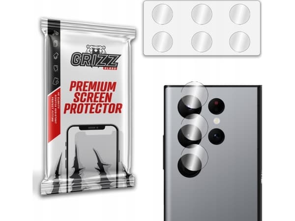 GrizzGlass Szkło hybrydowe na aparat Grizz Samsung Galaxy S22 Ultra